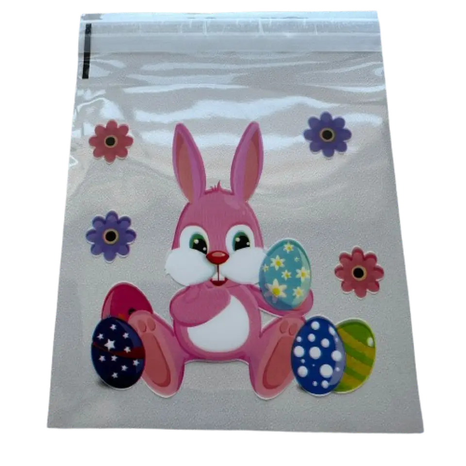 Bolsas Pascua D Celofan Autoadhesivas 100un 10x10+2cm 3