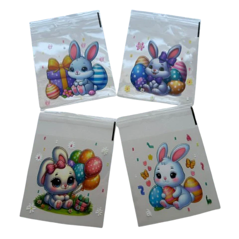 Bolsas Pascua C Celofan Autoadhesivas 100un 10x10+2cm