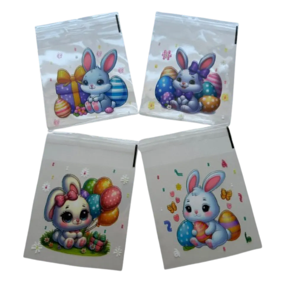 Bolsas Pascua C Celofan Autoadhesivas 100un 10x10+2cm 1