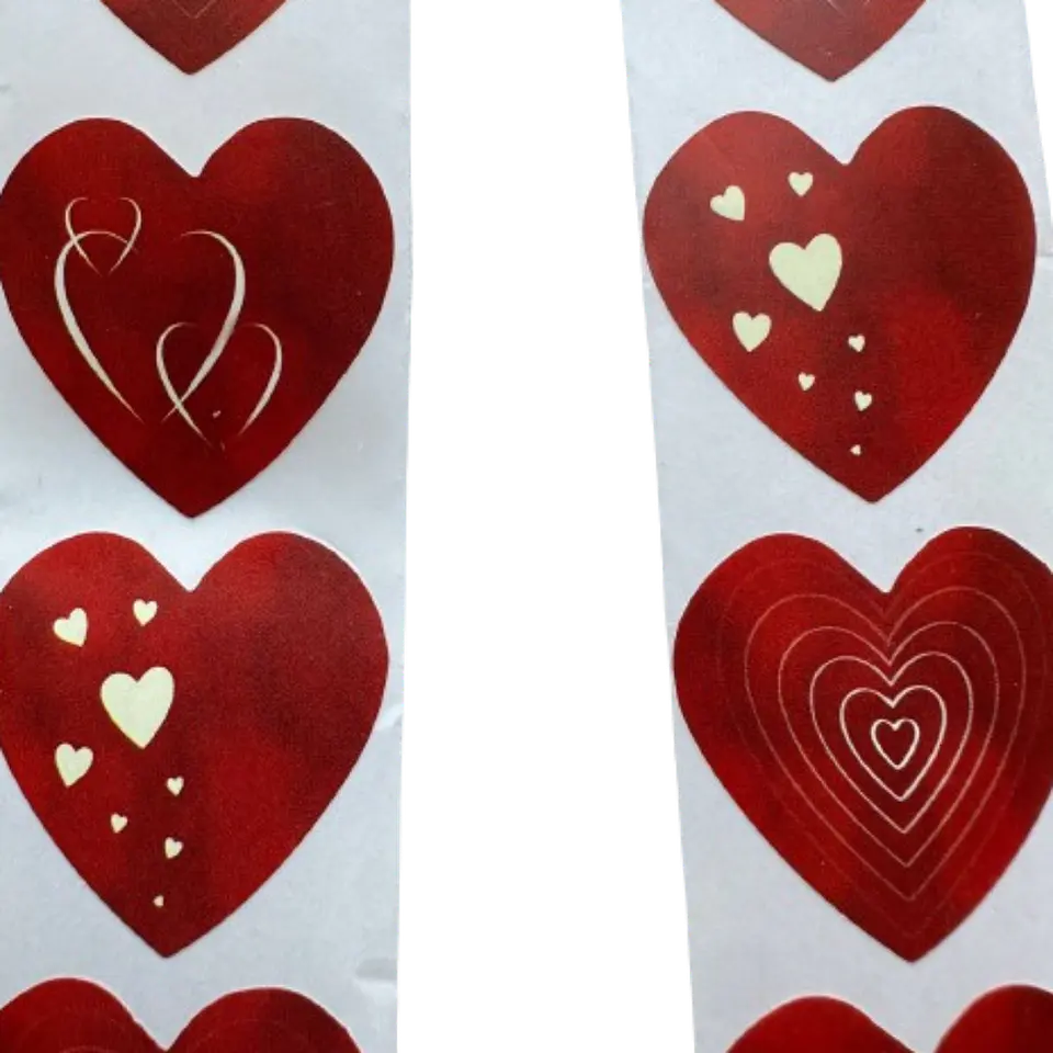 Stickers Corazon C 100un 25mm 2