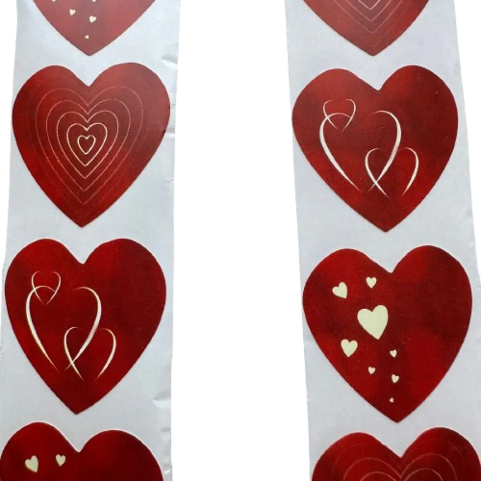 Stickers Corazon C 100un 25mm 3