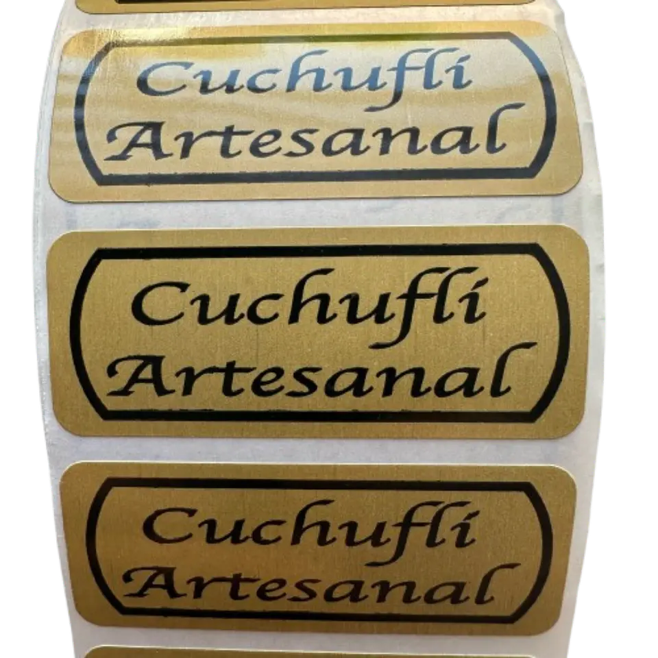 Sticker Cuchufli Cafe Claro 100un 2