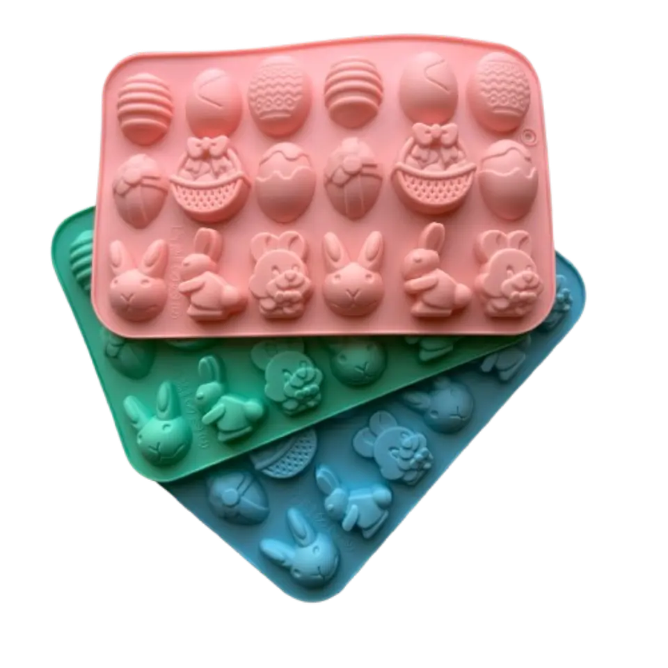 Molde Silicona Pascua Varios Diseños 18 Cavidades 1