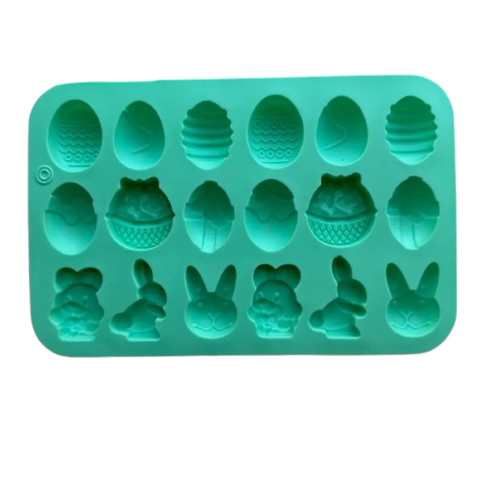 Molde Silicona Pascua Varios Diseños 18 Cavidades 2