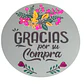 Sticker Gracias Por Su Compra A 100un 38mm - Miniatura 1