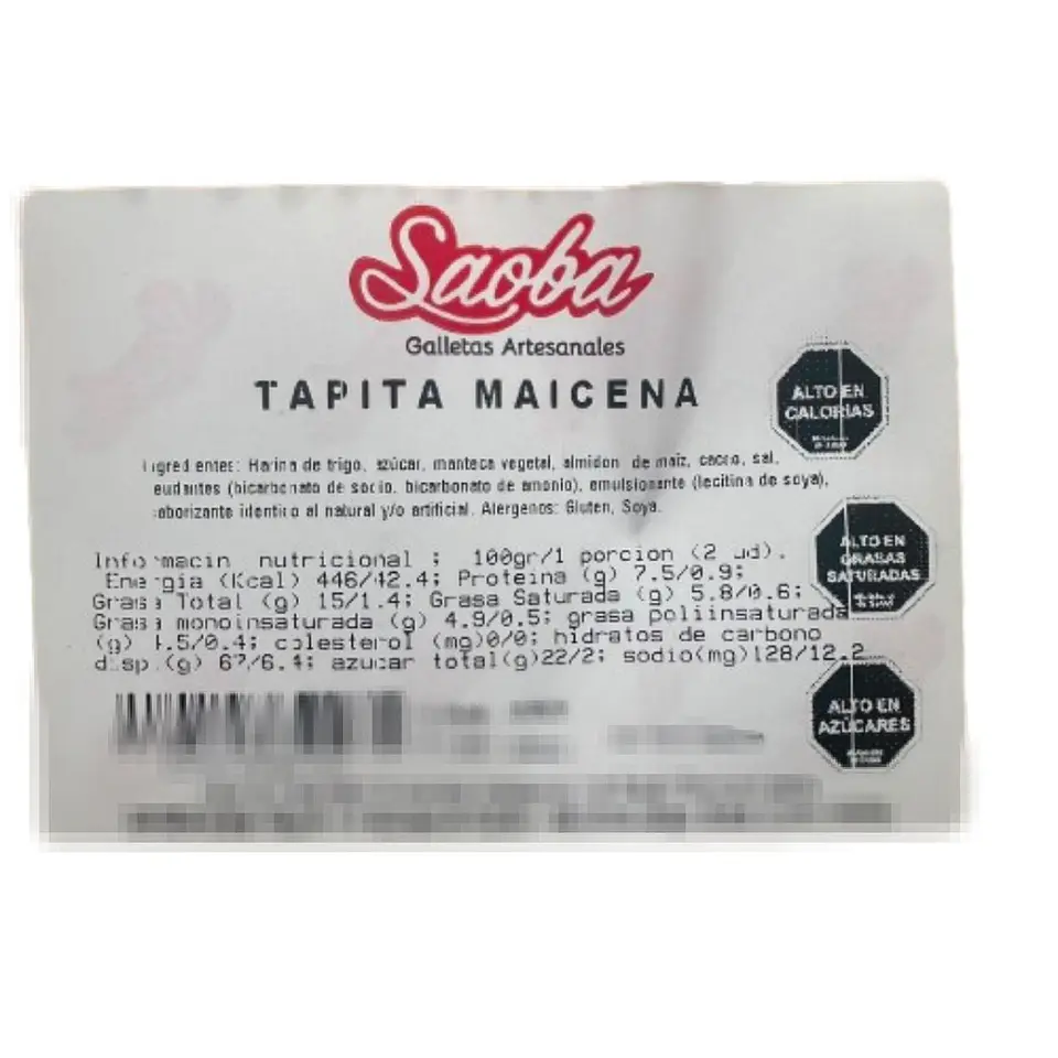 Galletas Tapas De Alfajor Maicena Saoba 100un 3