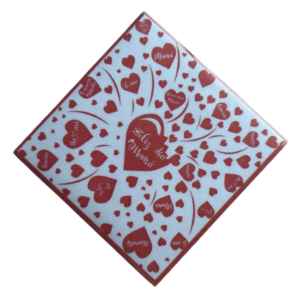 Papel Alfajor Dia De La Madre Diseño A 100un 14x14cm 2