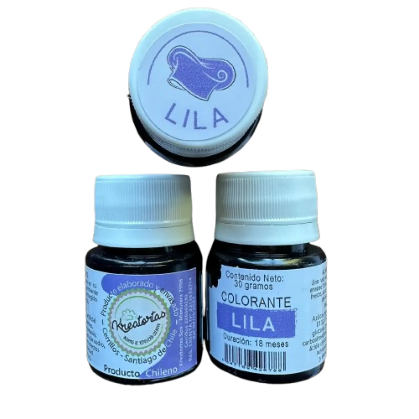 Colorante Gel Lila Comestible Reposteria Kreatortas 30g 2