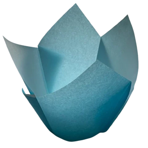 Tulipa Para Muffin Celeste 50un Diametro 5cm Alto 6cm