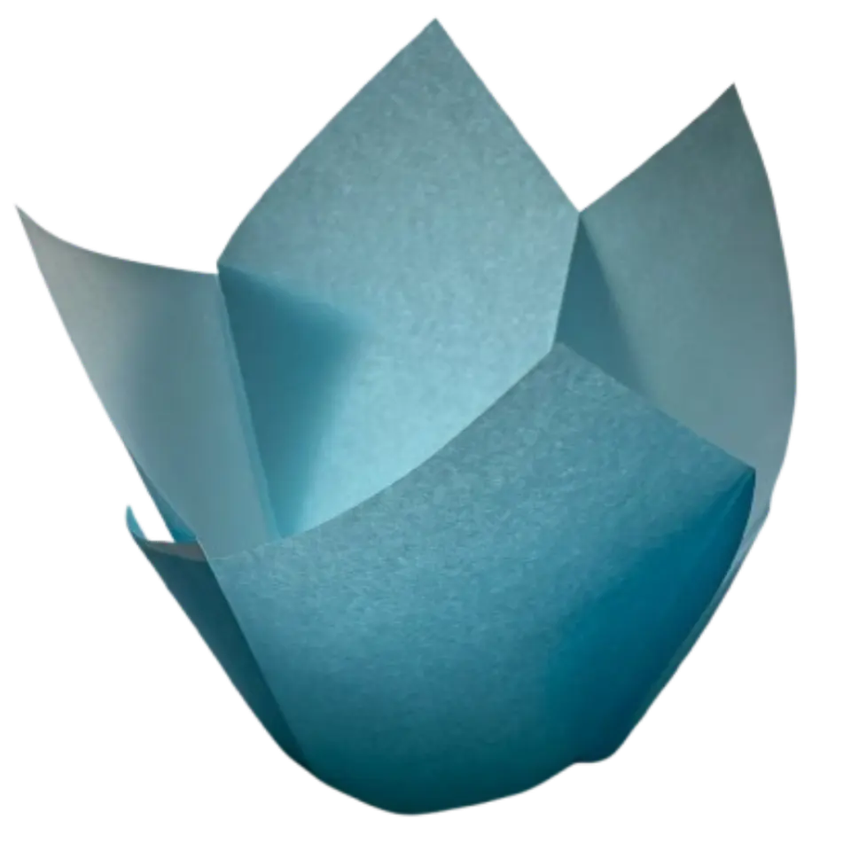 Tulipa Para Muffin Celeste 50un Diametro 5cm Alto 6cm 1
