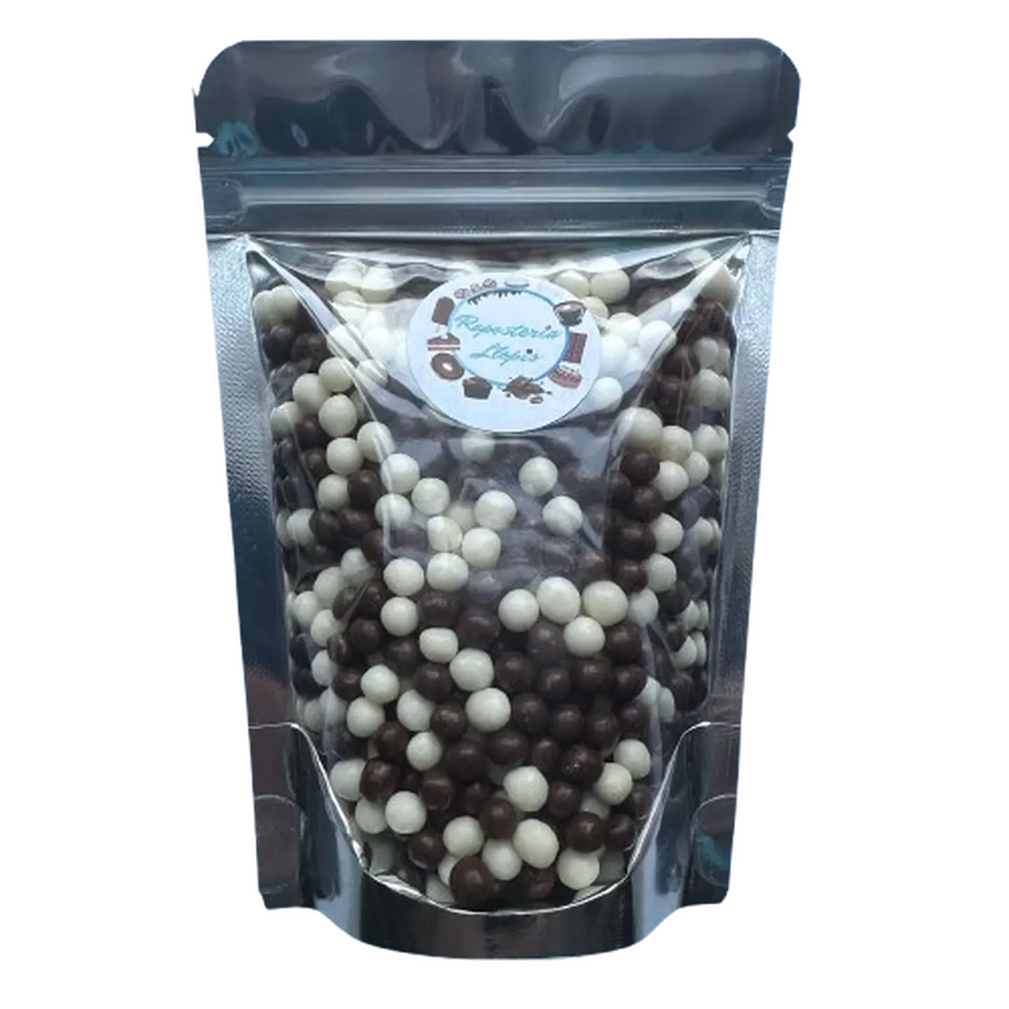 Bolitas De Cereal Blanco Negro Bañadas En Chocolate 80g 1