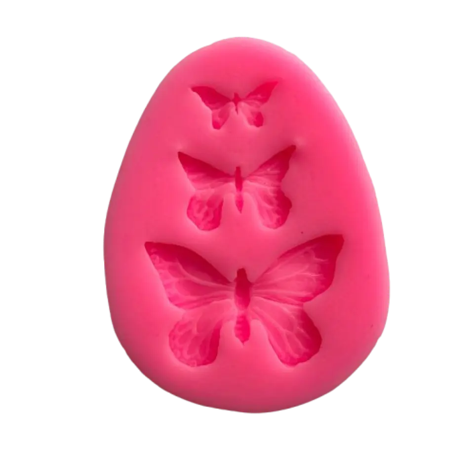 Molde Silicona Mariposas 3 Figuras 7,2x5,4cm 1