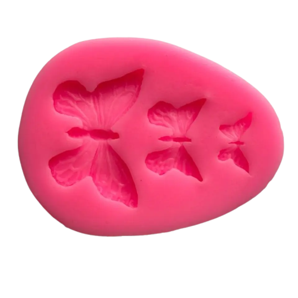Molde Silicona Mariposas 3 Figuras 7,2x5,4cm 2