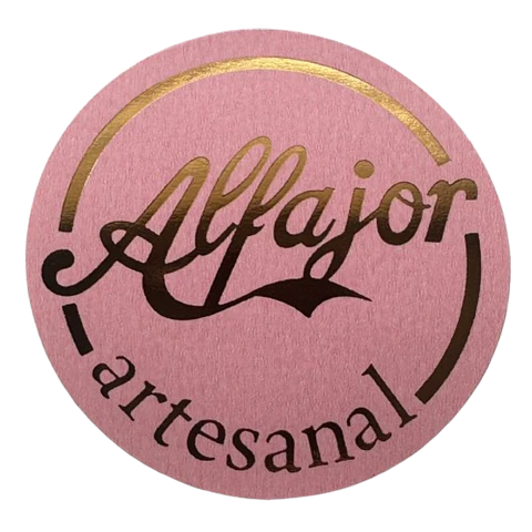 Sticker Alfajor Rosado 100un 38mm