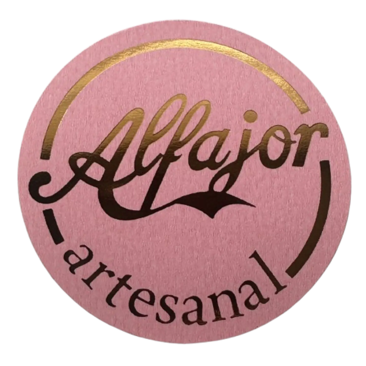 Sticker Alfajor Rosado 100un 38mm 1