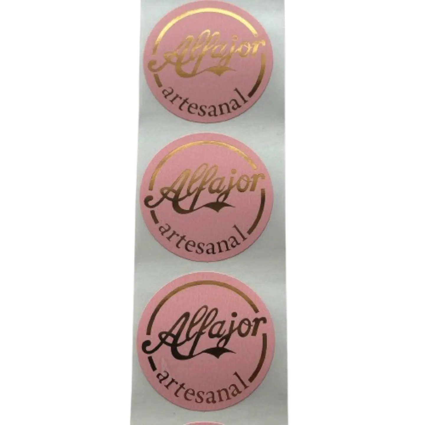 Sticker Alfajor Rosado 100un 38mm 2