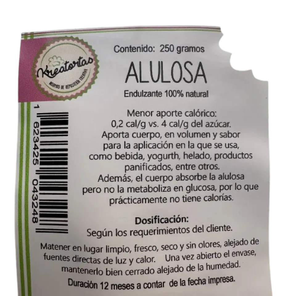 Alulosa 100% Pura En Polvo Kreatortas 250g 2