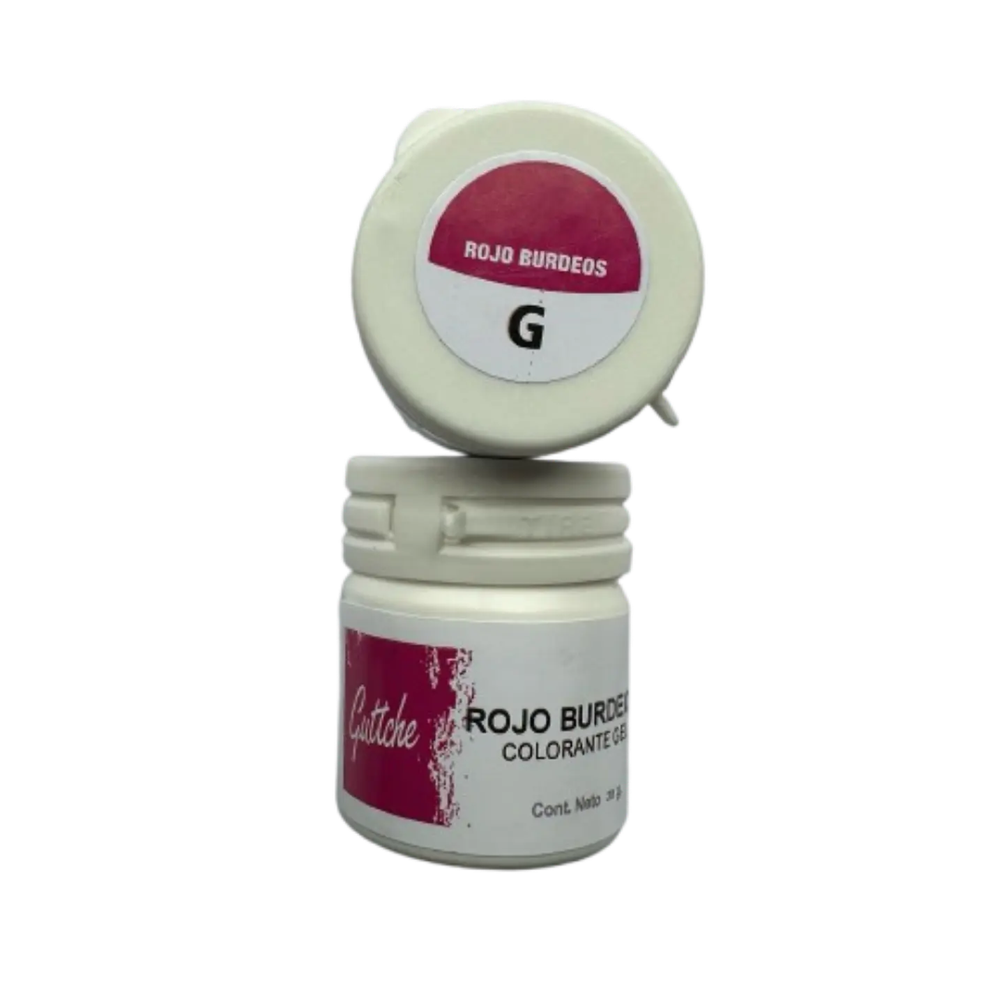 Colorante Gel Rojo Burdeo Comestible Reposteria Guttche 20g 1
