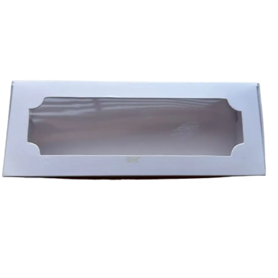 Pack 5 Caja E Con Ventana 3 Alfajores Cartulina 19x7x3cm 2