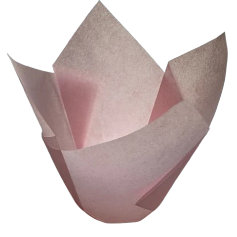Tulipa Para Muffin Rosado 50un Diametro 5cm Alto 6cm