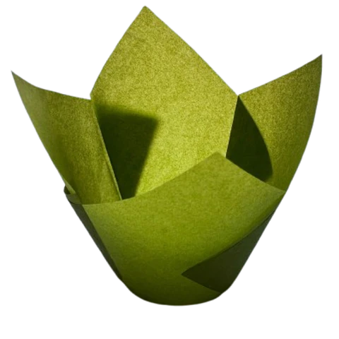 Tulipa Para Muffin Verde 50un Diametro 5cm Alto 6cm