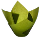 Tulipa Para Muffin Verde 50un Diametro 5cm Alto 6cm - Miniatura 1