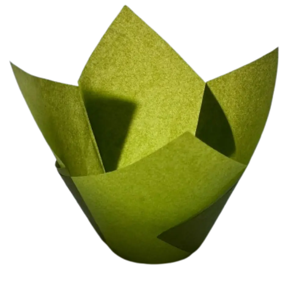 Tulipa Para Muffin Verde 50un Diametro 5cm Alto 6cm 1