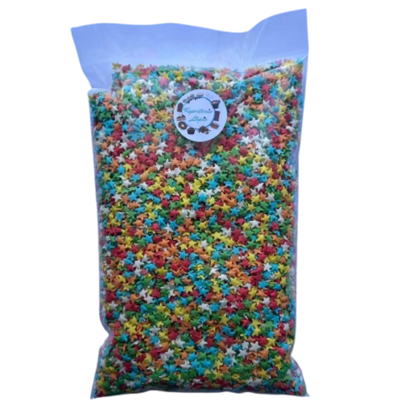Decoracion Estrellas Multicolor Comestible 500g 1