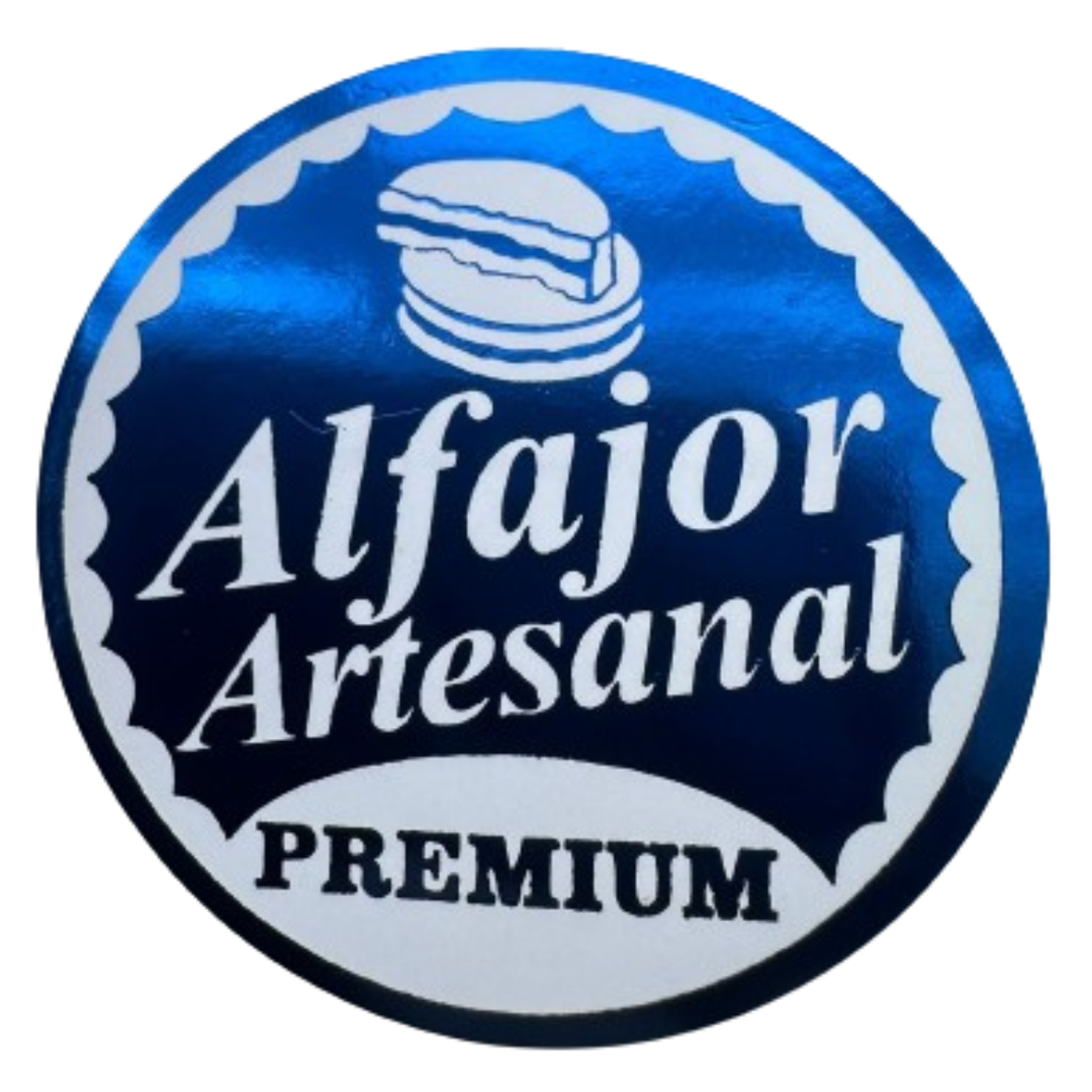 Sticker Cuchufli Artesanal Verde 100un 38mm