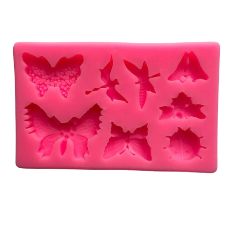 Molde Silicona Alitas De Primavera 8 Figuras 12,3x6cm