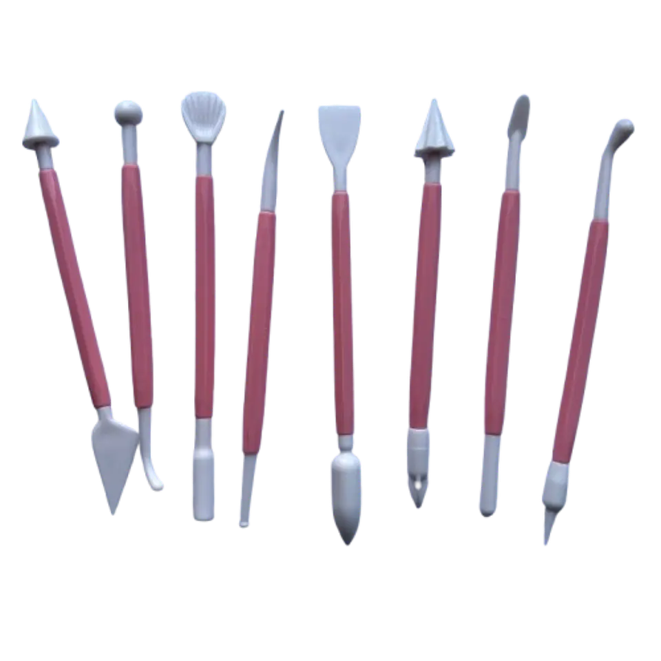 Set 8 Estecas Dobles Para Moldear Fondant 1
