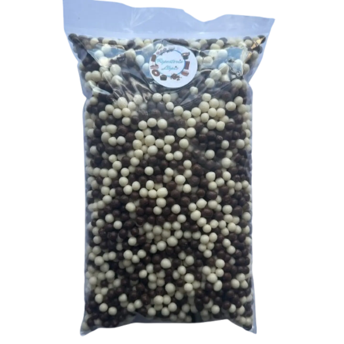 Bolitas De Cereal Blanco Negro Bañadas En Chocolate 500g 1