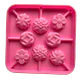 Molde Silicona Mini Cake Pop Flores 8 Cavidades 12,7x12,7cm - Miniatura 2