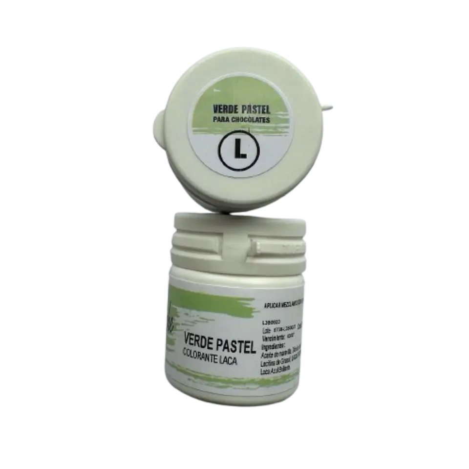 Colorante Laca Verde Pastel Para Chocolate Guttche 15g 1