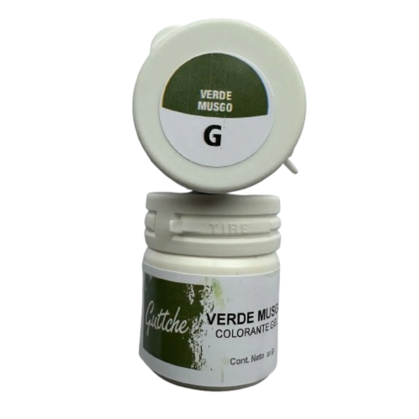 Colorante Gel Verde Musgo Comestible Reposteria Guttche 20g 1