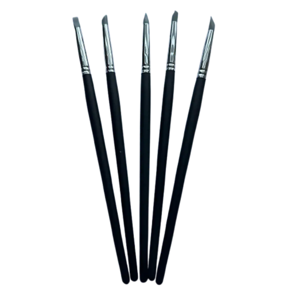 Set 5 Pinceles Punta Silicona 1