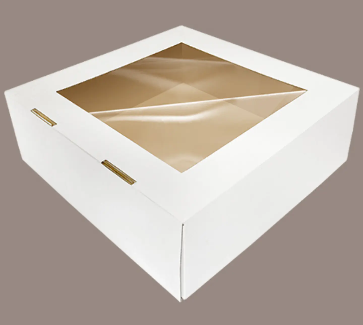 Pack 5 Caja Torta Microcorrugada Ventana Superior 34x15cm 2