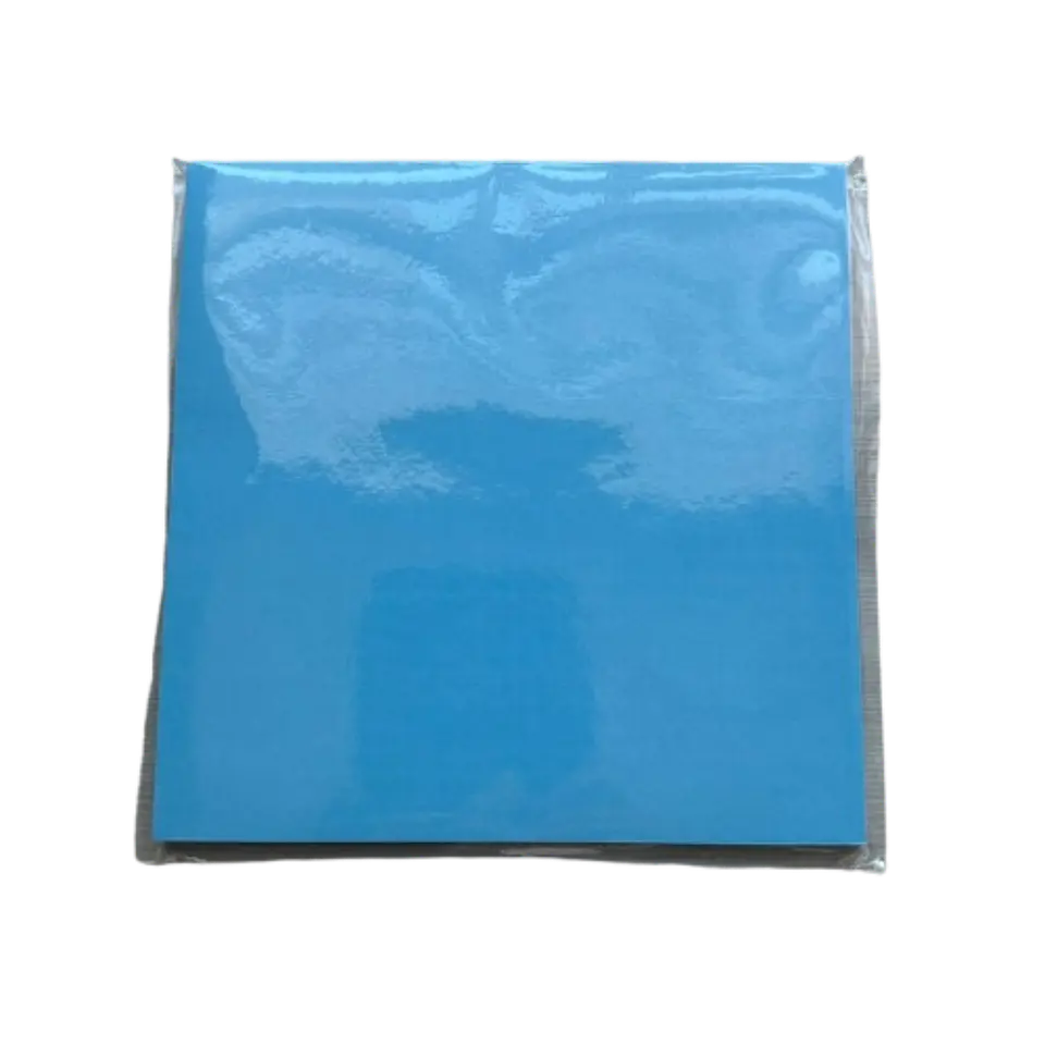 Papel Alfajor Celeste Ceresinado 100un 14x14cm 2