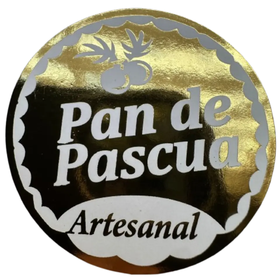 Sticker Pan De Pascua 100un 38mm 1