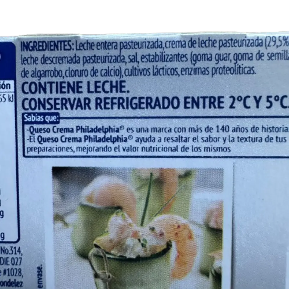 Queso Crema Philadelphia Kraft 250g 2