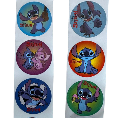 Sticker Stitch 6 Diseños 100un 38mm