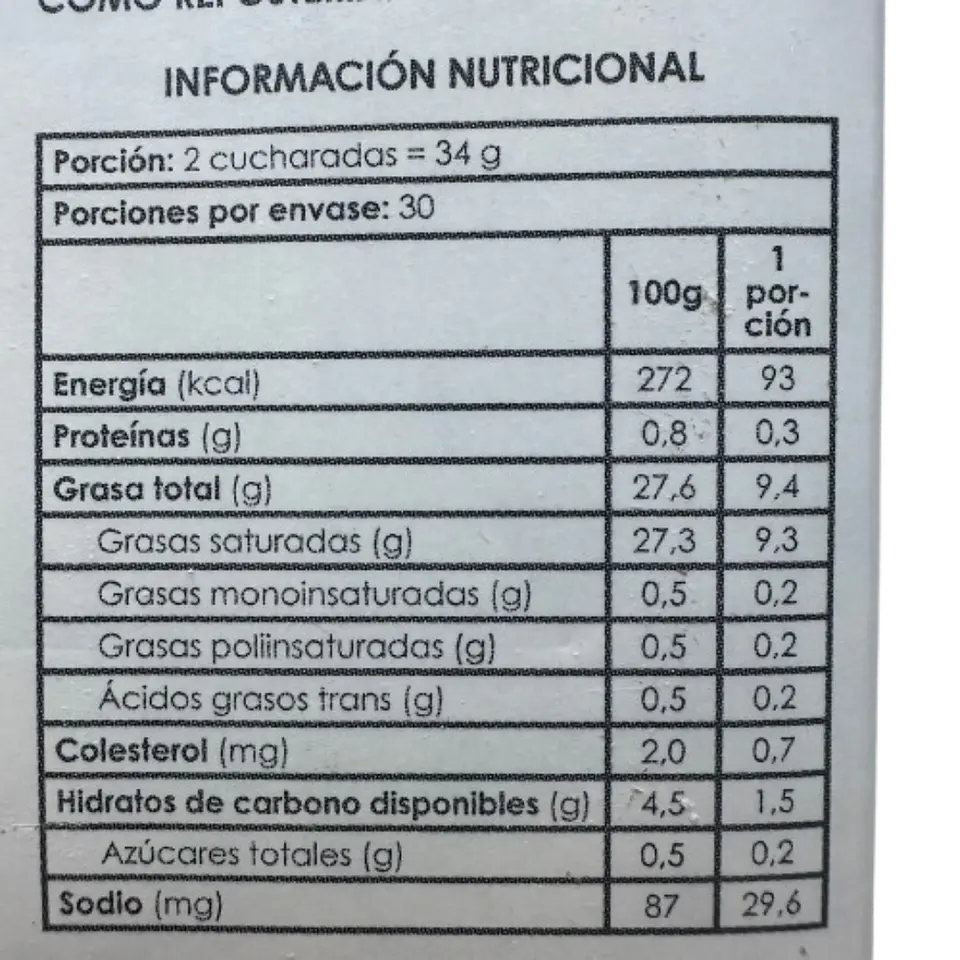 Crema Vegetal Para Batir Sin Azucar Festipak Puratos 1L 3