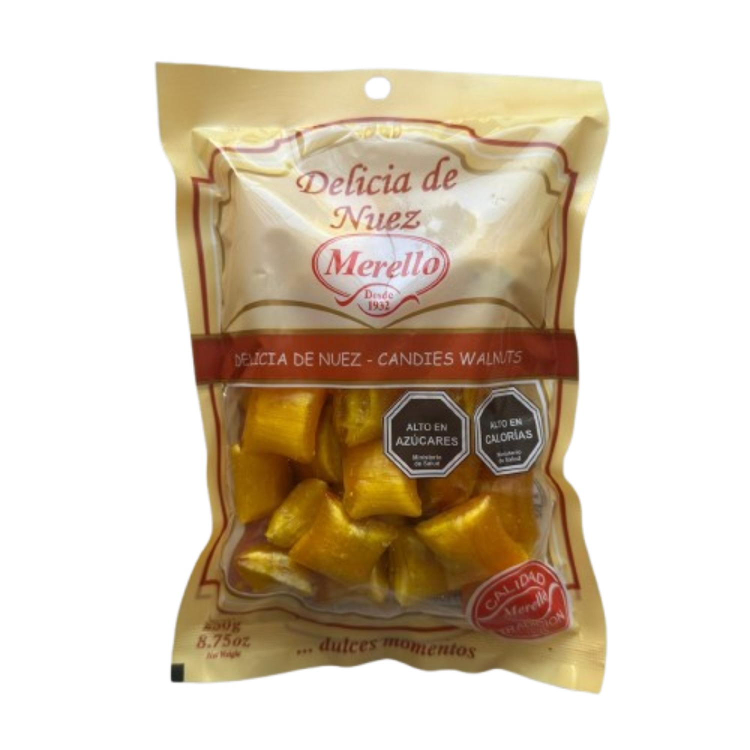 Delicia De Nuez Con Trozos Merello 250g