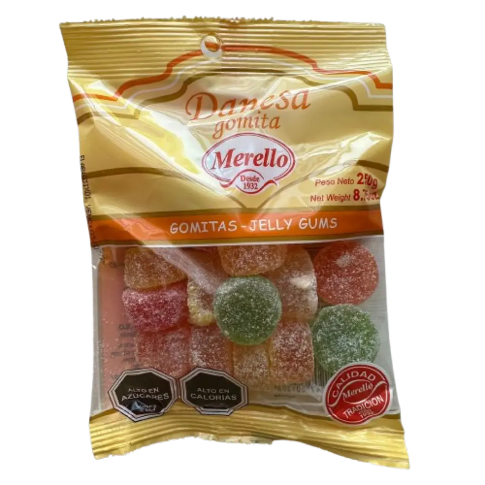 Gomitas Danesas Sabores Frutales Merello 250g 1