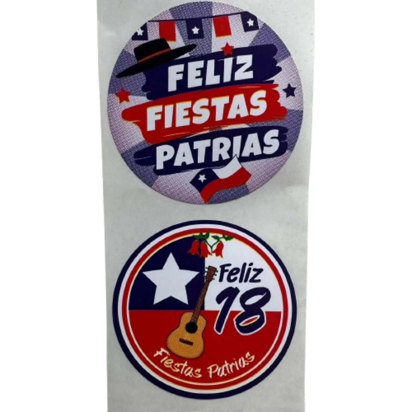 Sticker Fiestas Patrias A 100un 38mm 1