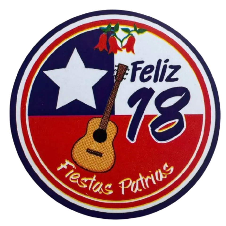 Sticker Fiestas Patrias A 100un 38mm 2
