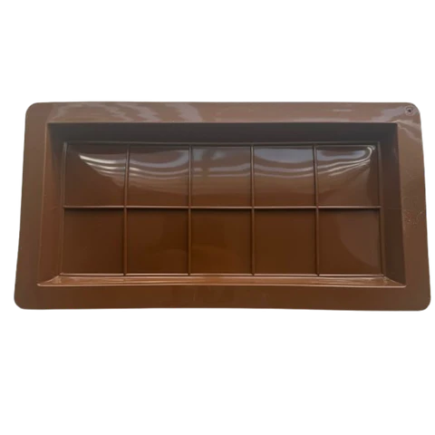 Molde Silicona Barra Chocolate Dubai 10 Divisiones 25x14x2cm