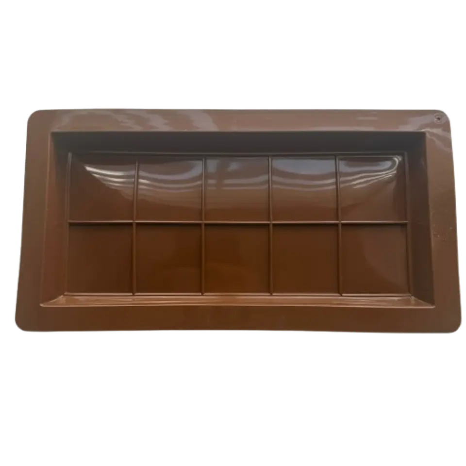 Molde Silicona Barra Chocolate Dubai 10 Divisiones 25x14x2cm 1