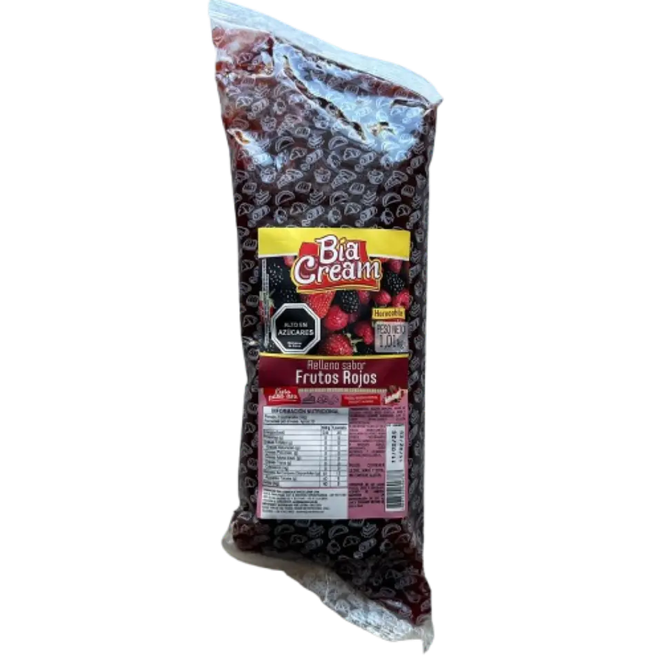 Relleno Frutos Rojos Bia Cream 1kg 1