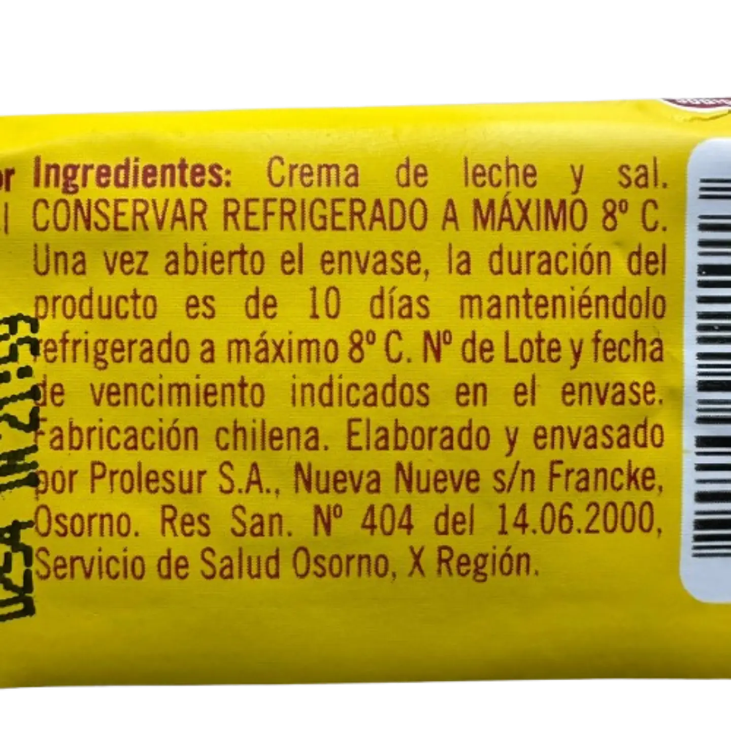 Mantequilla Con Sal Soprole 250g 2